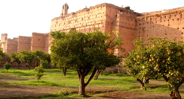 Marrakech old fortified walls