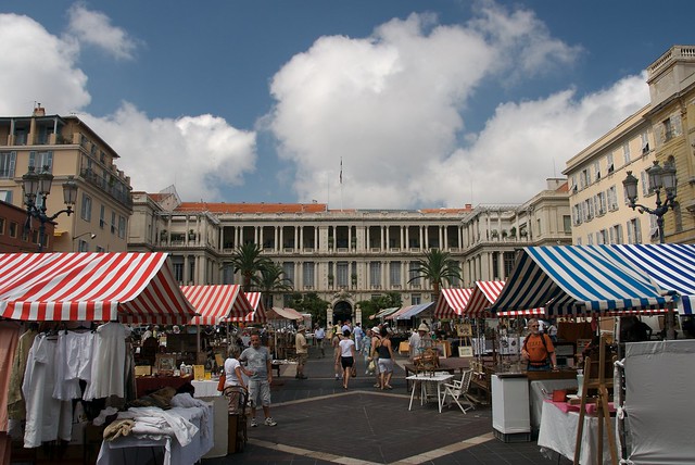 street market in nice france