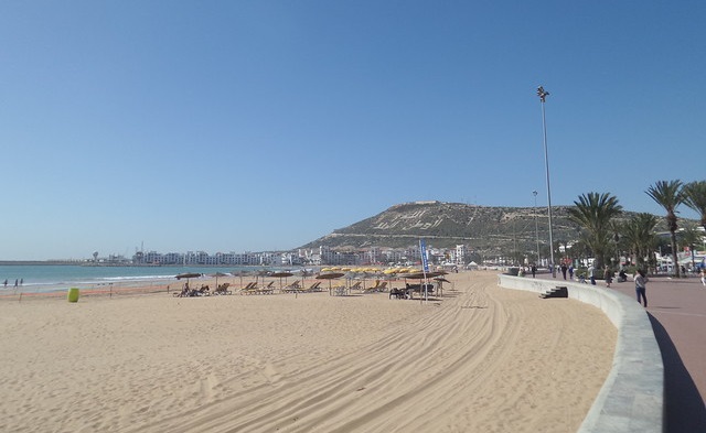 Agadir beach and promenade