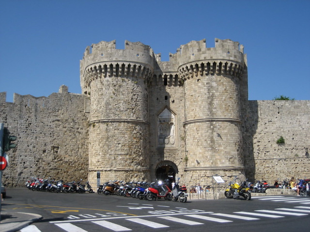 Rhodes city Sea Gate
